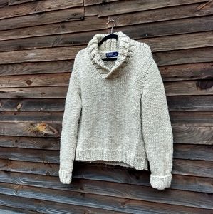 Ralph Lauren hand-knit wool sweater